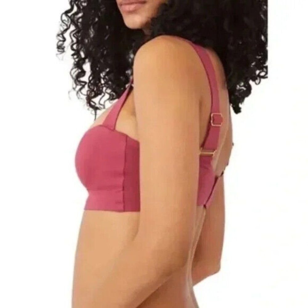 Free People Naomi Longline Bra Dried Rose Size Medium FP - Picture 7 of 9
